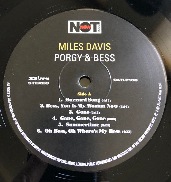 Miles Davis : Porgy & Bess (LP, Album, RE)
