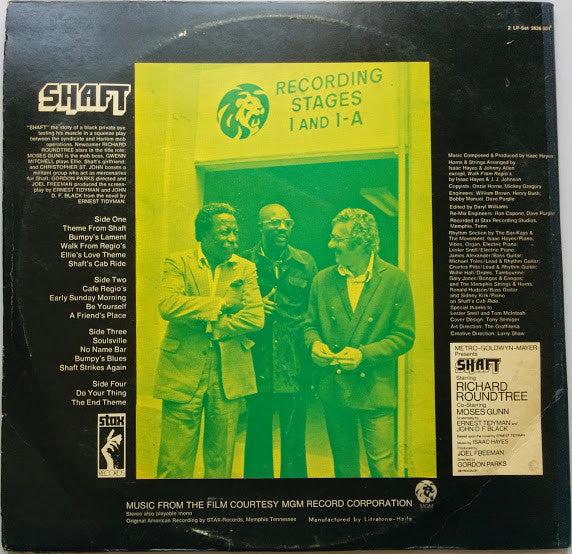 Isaac Hayes : Shaft (2xLP, Album, Gat)