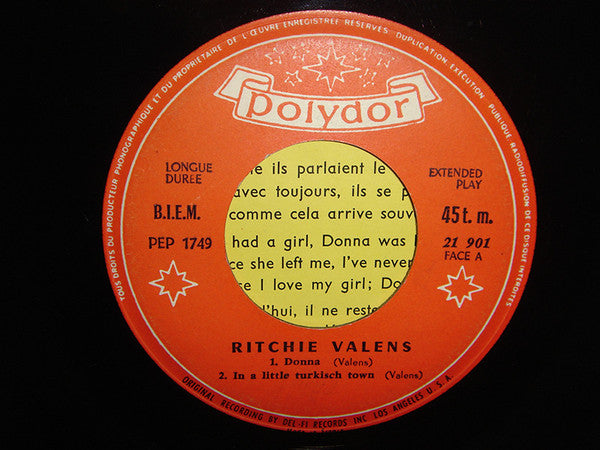 Ritchie Valens : 1941-1959 - Donna (7", EP)