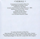 Brian Eno : :Neroli: (Thinking Music Part IV) (CD, Album)
