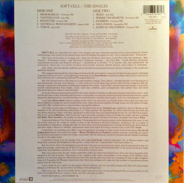 Soft Cell : The Singles (LP, Comp)