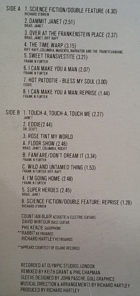 "The Rocky Horror Picture Show" Original Cast : The Rocky Horror Picture Show - Original Sound Track (LP, RE)