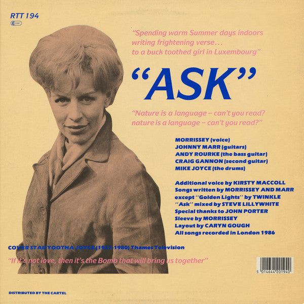 The Smiths : Ask (12", Single, EMI)