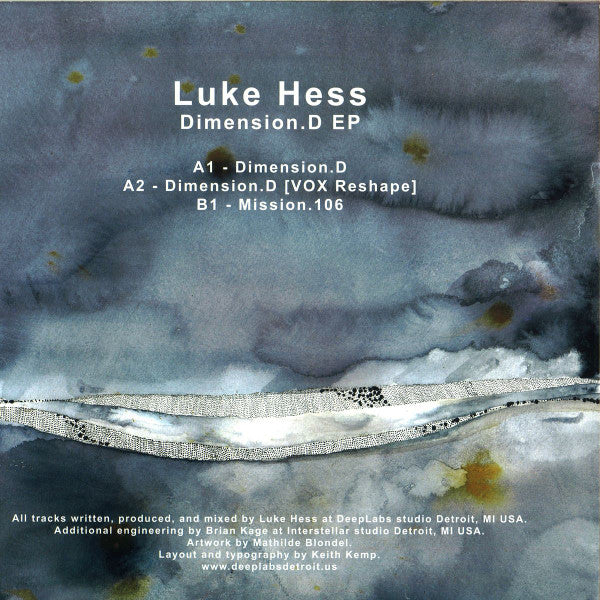 Luke Hess : Dimension.D EP  (12", Mar)