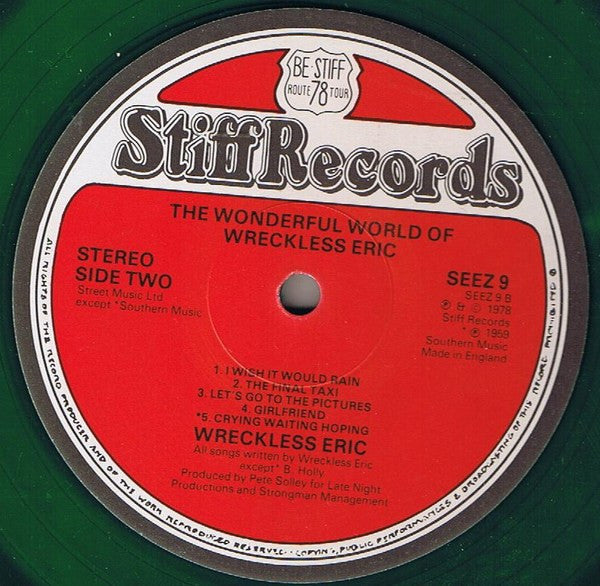 Wreckless Eric : The Wonderful World Of Wreckless Eric (LP, Album, Gre)
