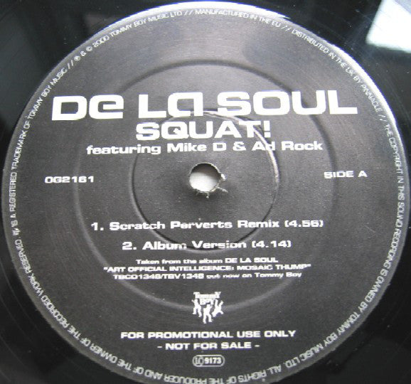 De La Soul : Squat! (12", Promo)