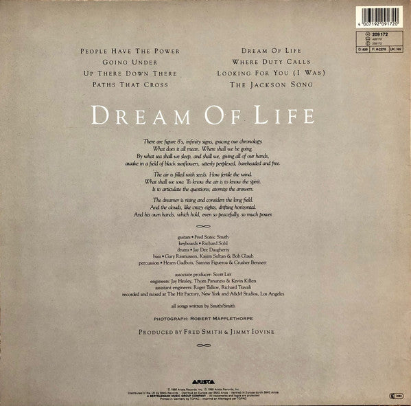 Patti Smith : Dream Of Life (LP, Album)