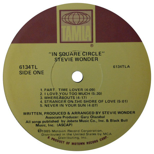 Stevie Wonder : In Square Circle (LP, Album)