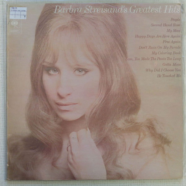 Barbra Streisand : Barbra Streisand's Greatest Hits (LP, Comp, RE)