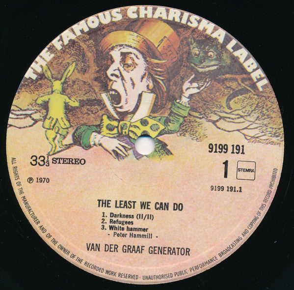 Van Der Graaf Generator : The Least We Can Do Is Wave To Each Other (LP, Album, RE)