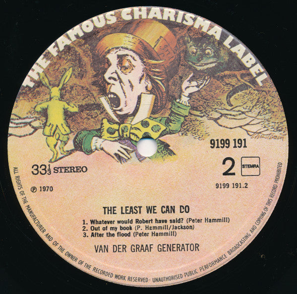 Van Der Graaf Generator : The Least We Can Do Is Wave To Each Other (LP, Album, RE)