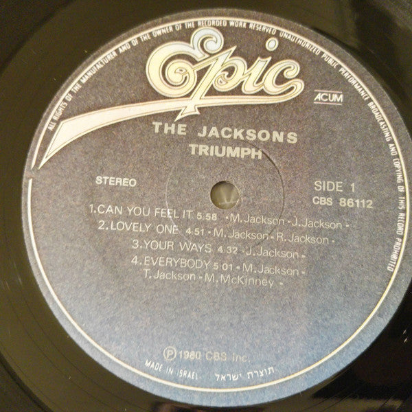 The Jacksons : Triumph (LP, Album)