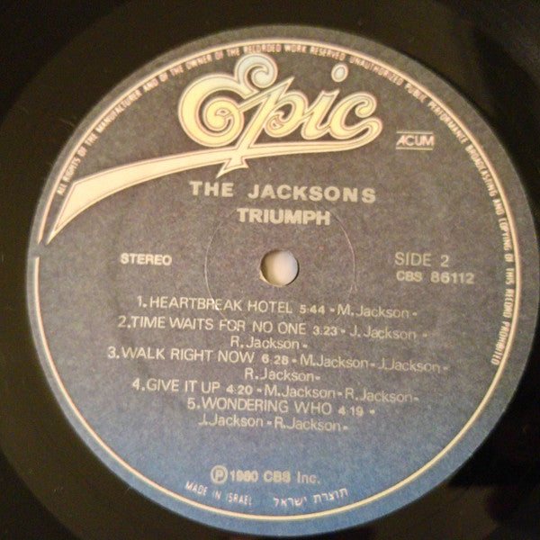 The Jacksons : Triumph (LP, Album)