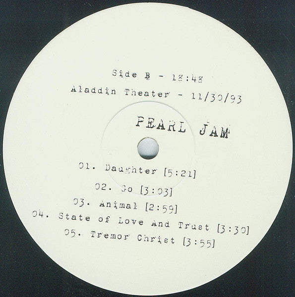 Pearl Jam : Aladdin Theater 11/30/93 (2xLP)