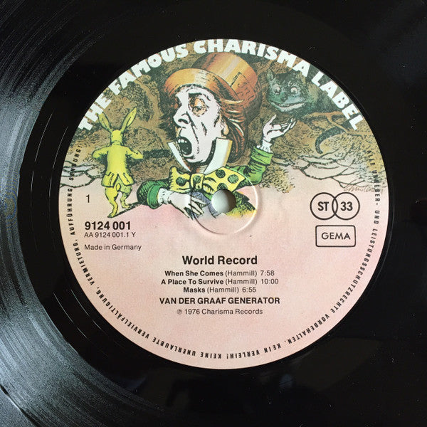 Van Der Graaf Generator : World Record (LP, Album, RP)
