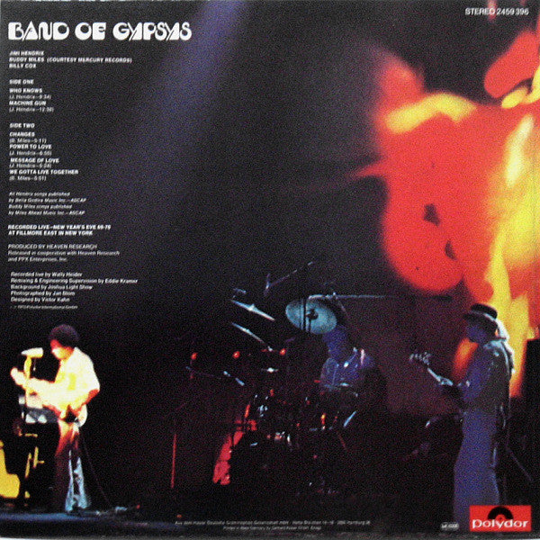 Hendrix* : Band Of Gypsys (LP, Album, RE)