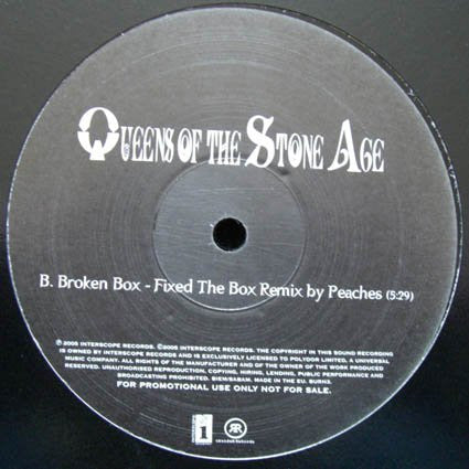 Queens Of The Stone Age : Burn The Witch / Broken Box Remixed (12", Promo)