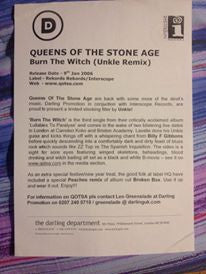 Queens Of The Stone Age : Burn The Witch / Broken Box Remixed (12", Promo)