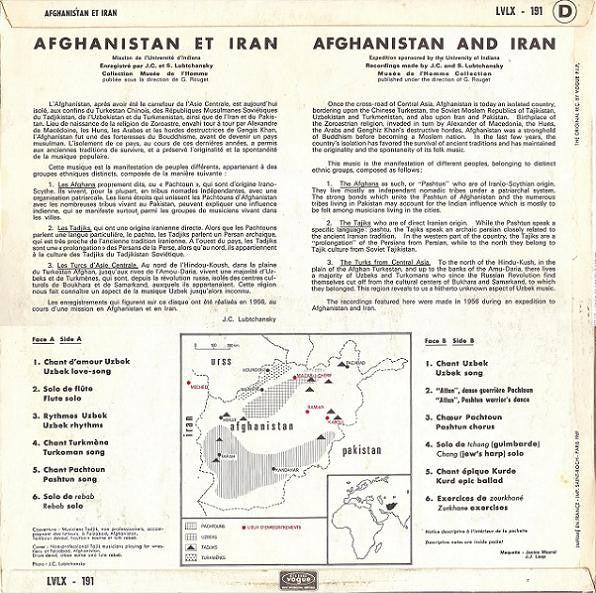 J.C.* Et S. Lubtchansky : Afghanistan Et Iran (LP, Album)