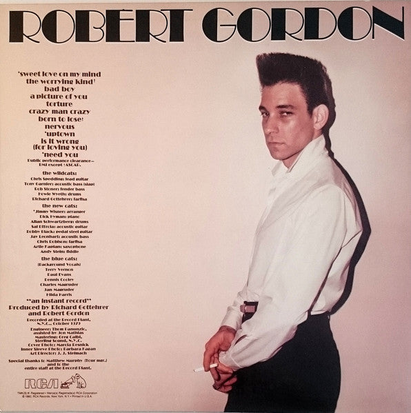 Robert Gordon (2) : Bad Boy (LP, Album, Ind)