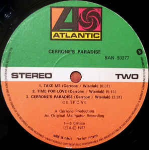 Cerrone : Cerrone's Paradise (LP, Album)