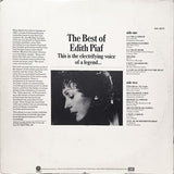 Edith Piaf : The Best Of Edith Piaf (LP, Comp)