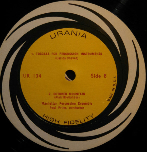 George Antheil / Ronald LoPresti / Carlos Chavez* / Alan Hovhaness : Ballet Mécanique / Toccata For Percussion / October Mountain / Sketch For Percussion (LP, Mono, RE)
