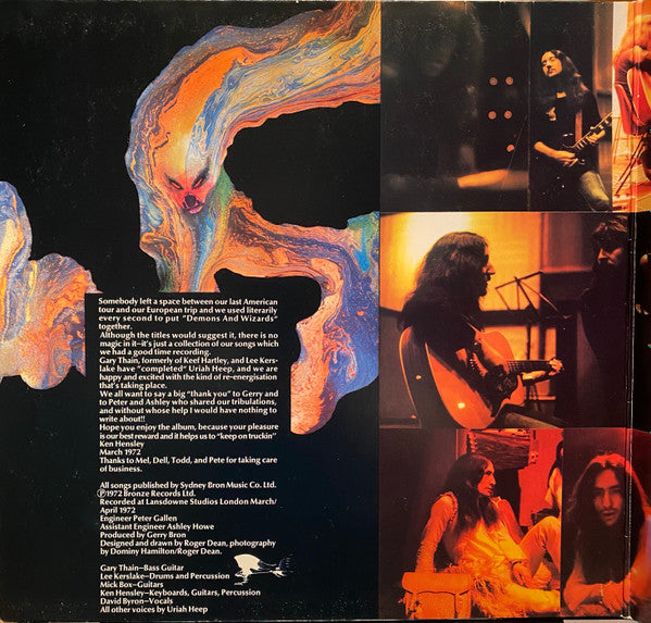 Uriah Heep : Demons And Wizards (LP, Album, Gat)