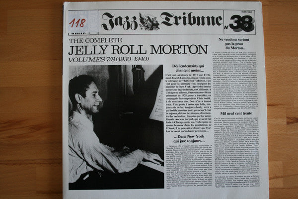 Jelly Roll Morton : The Complete Jelly Roll Morton Volumes 7/8 (1930-1940)  (2xLP, Comp)