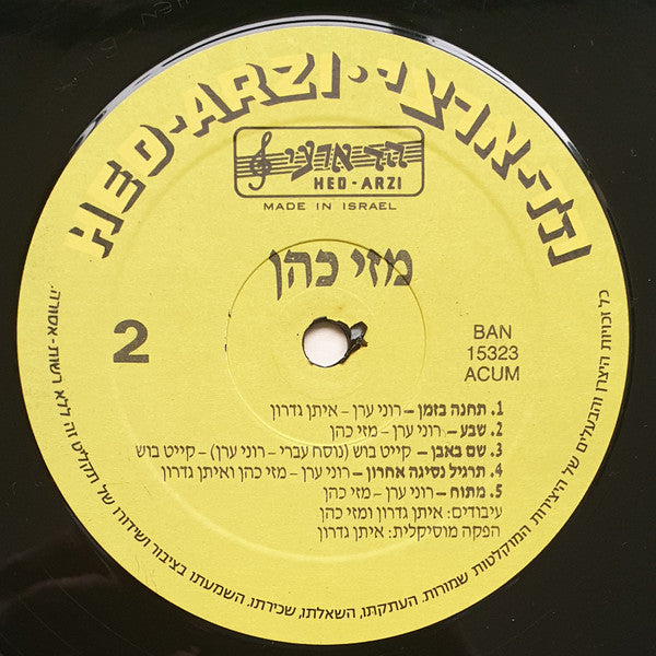 מזי כהן* : מזי כהן (LP, Album)