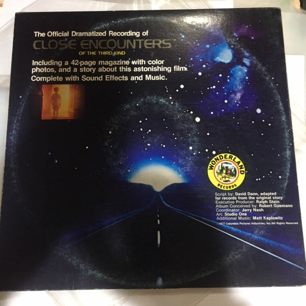 Unknown Artist : The Official Dramatized Recording Of Close Encounters Of The Third Kind (LP, Gat)