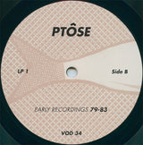 Ptôse Production* : Early Recordings 79-83 (2xLP, Comp, Ltd, Num)