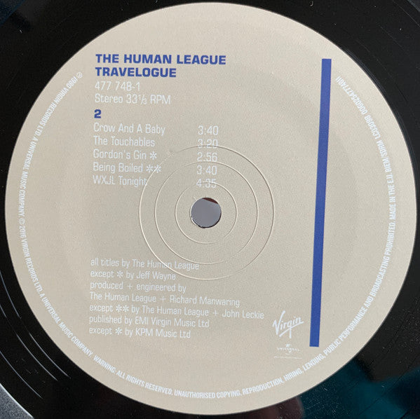 The Human League : Travelogue (LP, Album, RE, RM, 180)