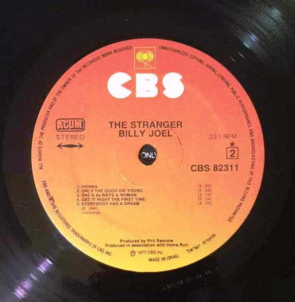 Billy Joel : The Stranger (LP, Album)