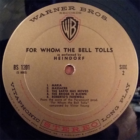 Heindorf* : For Whom The Bell Tolls (LP)