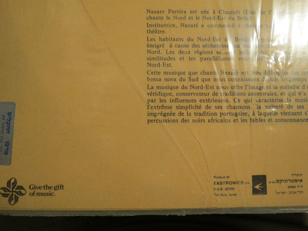 Nazaré Pereira : Nazaré  (LP, Album)