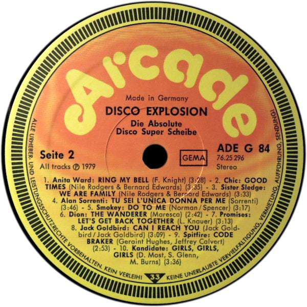 Various : Disco Explosion (Die Absolute Disco Super Scheibe) (LP, Comp)