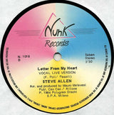Steve Allen : Letter From My Heart (12")