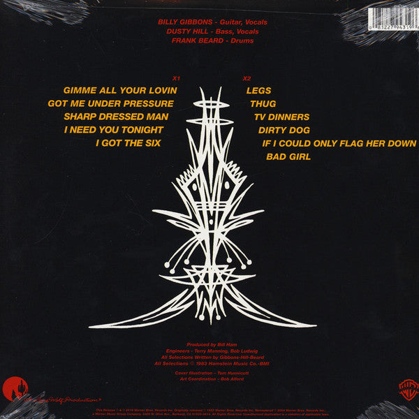 ZZ Top : Eliminator (LP, Album, RE, RM, Red)