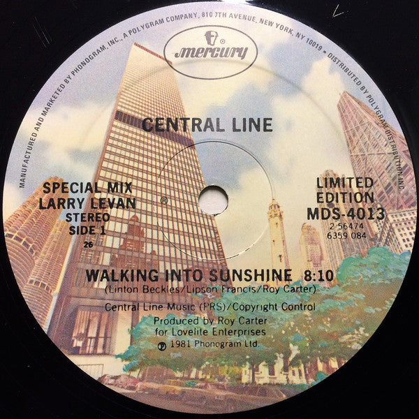 Central Line : Walking Into Sunshine (12", Ltd, 26)