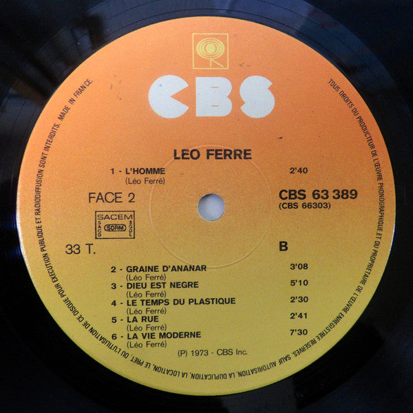 Léo Ferré : Les Grandes Chansons de Léo Ferré (3xLP, Comp + Box)