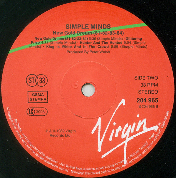 Simple Minds : New Gold Dream (81-82-83-84) (LP, Album, Two)