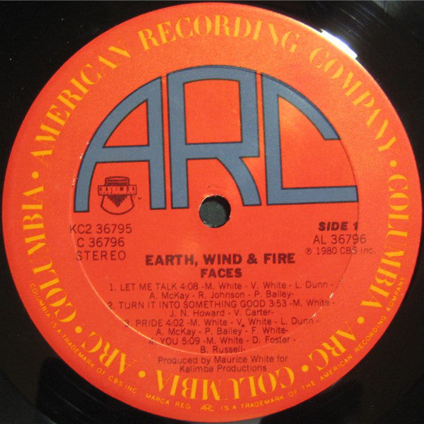 Earth, Wind & Fire : Faces (2xLP, Album, Pit)