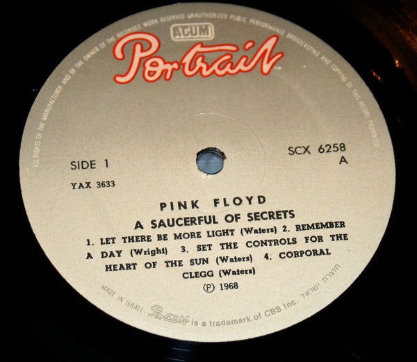 Pink Floyd : A Saucerful Of Secrets (LP, Album)