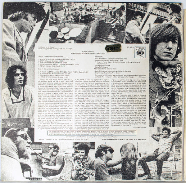 Mike Bloomfield / Al Kooper / Steve Stills* : Super Session (LP, Album)