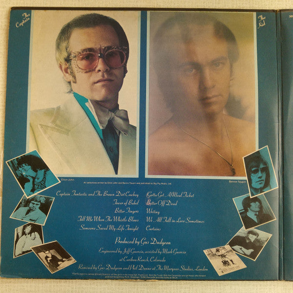 Elton John : Captain Fantastic And The Brown Dirt Cowboy (LP, Album, Gat)