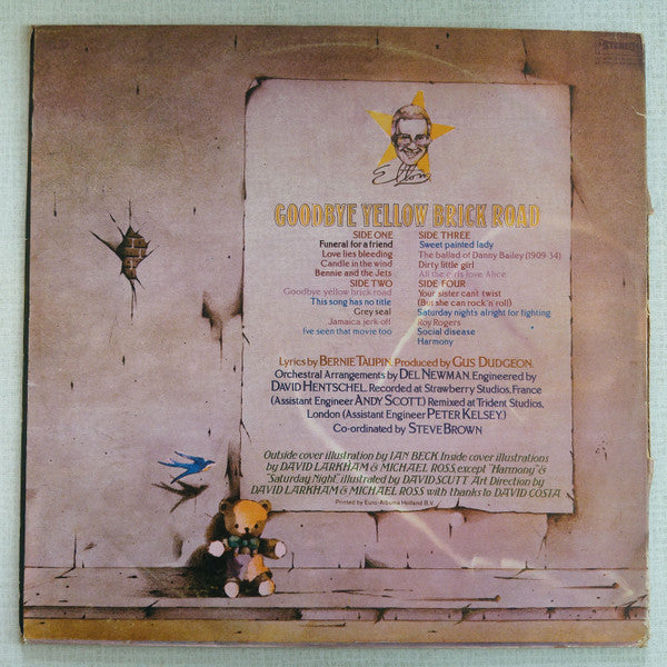 Elton John : Goodbye Yellow Brick Road (2xLP, Album, Gat)