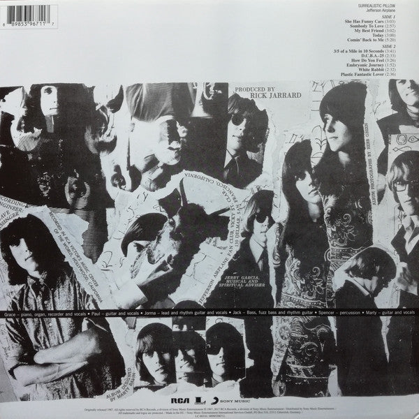 Jefferson Airplane : Surrealistic Pillow (LP, Album, RE, RM, 180)