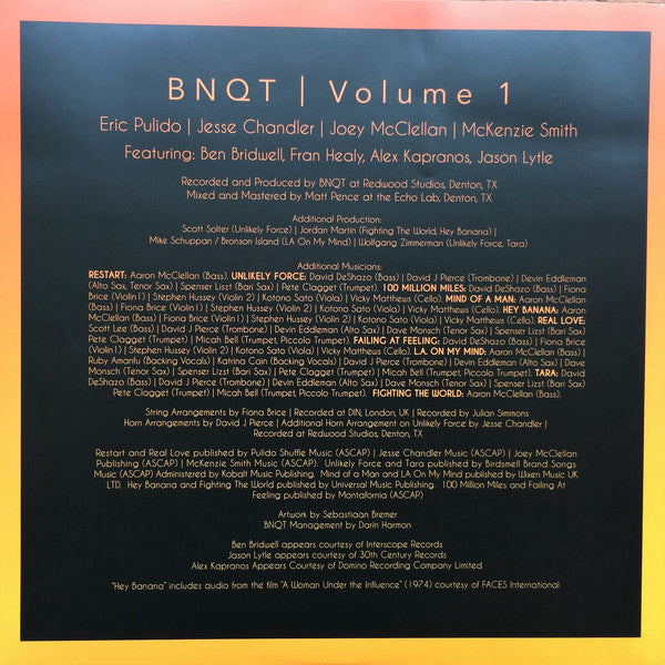 BNQT : Volume 1 (LP, Album, Ltd, Ora)