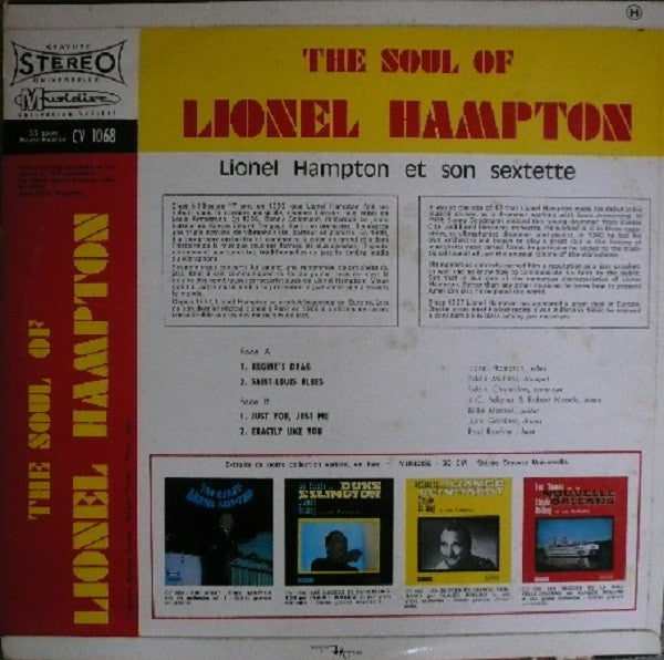 Lionel Hampton And His Sextet : The Soul Of Lionel Hampton (LP, RE)